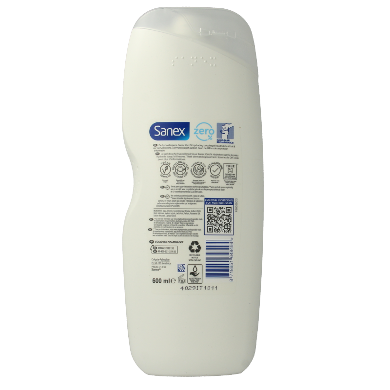 Sanex Douche zero% normal skin 600 Milliliter