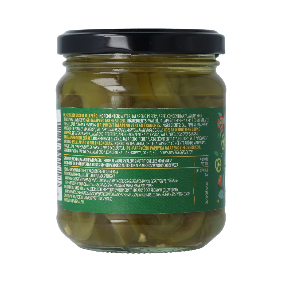 Amaizin Jalapeño plakjes bio 170.00 Gram