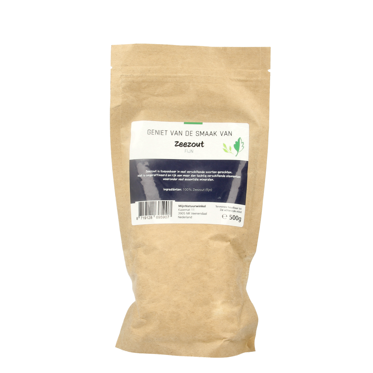 MijnNatuurwinkel Zeezout fijn 500.00 Gram