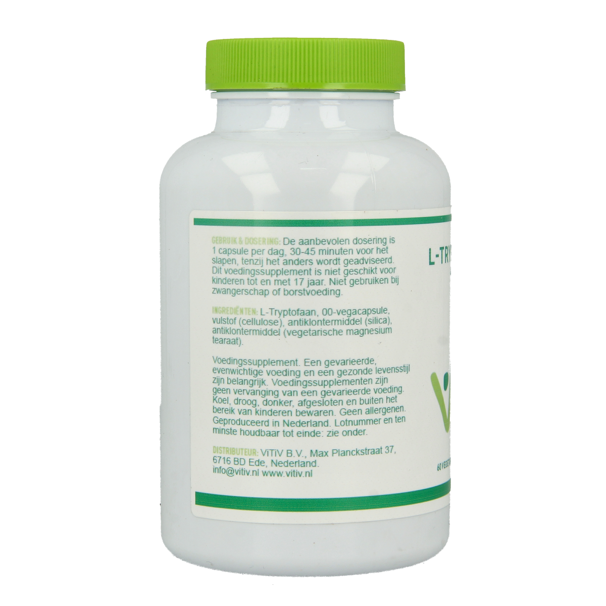 Vitiv L-Tryptofaan 60.00 Vegetarische capsules