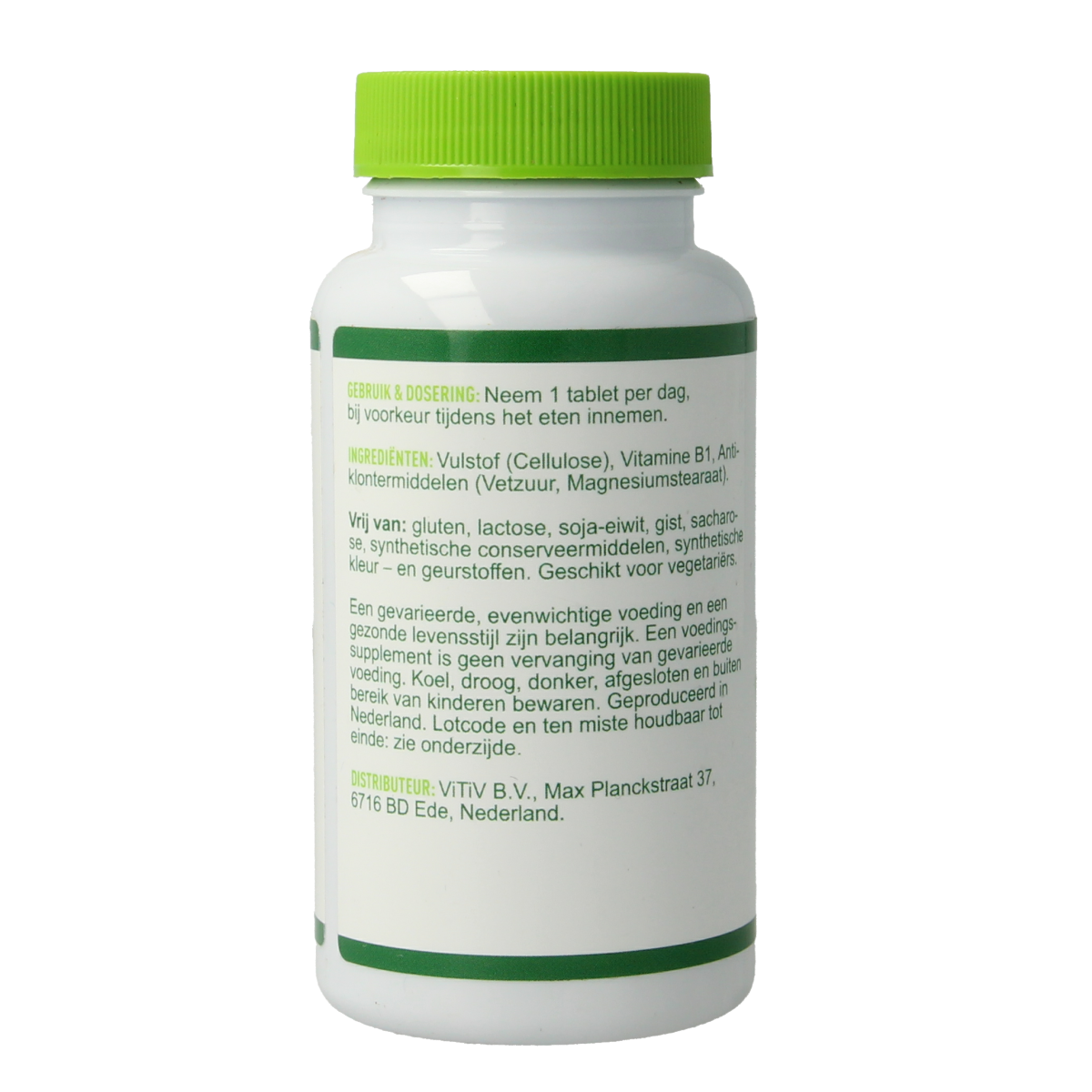 Vitiv Vitamine B1 100mg 100.00 Tabletten
