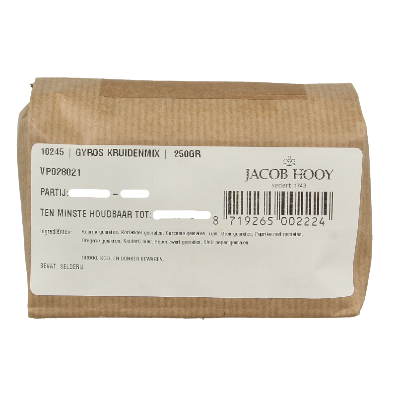Jacob Hooy Gyroskruiden 250.00 Gram
