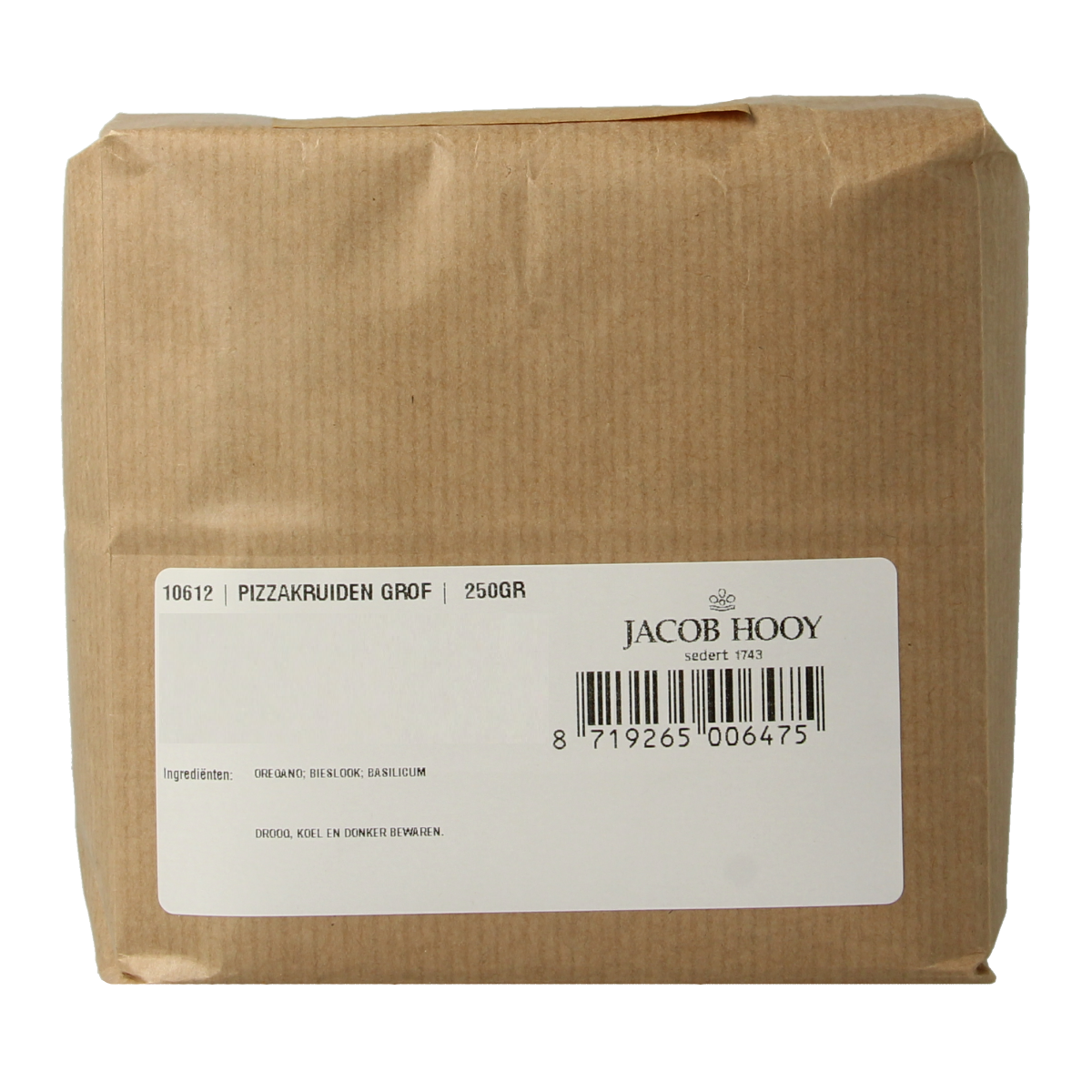 Jacob Hooy Pizzakruiden 250.00 Gram