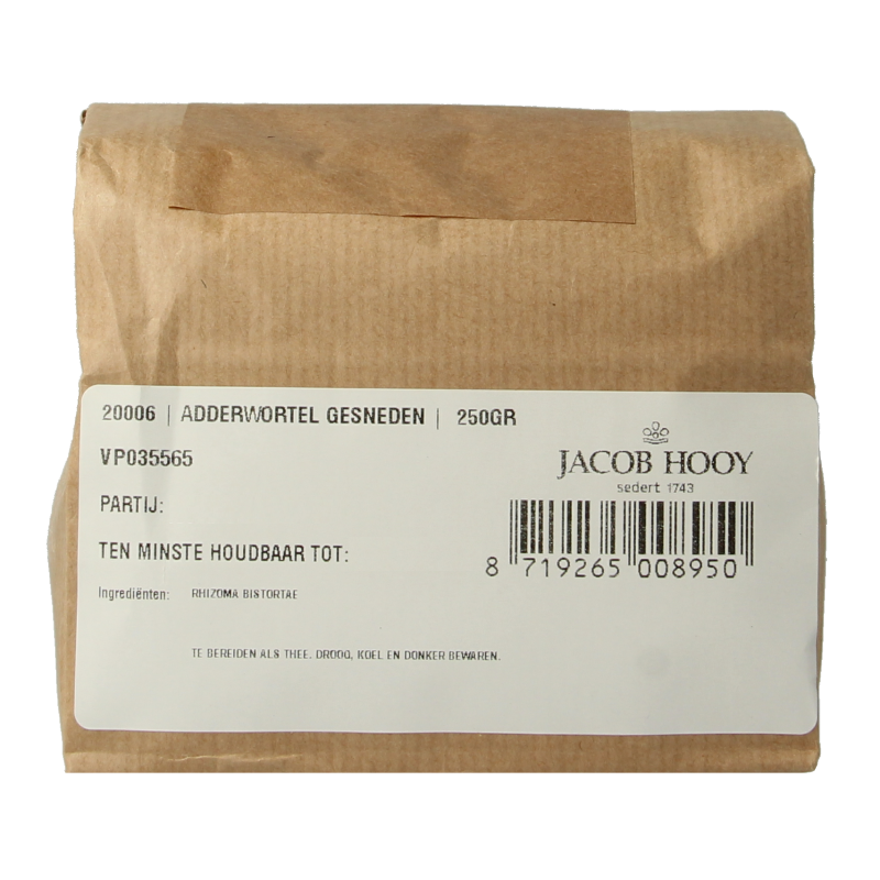 Jacob Hooy Adderwortel 250.00 Gram