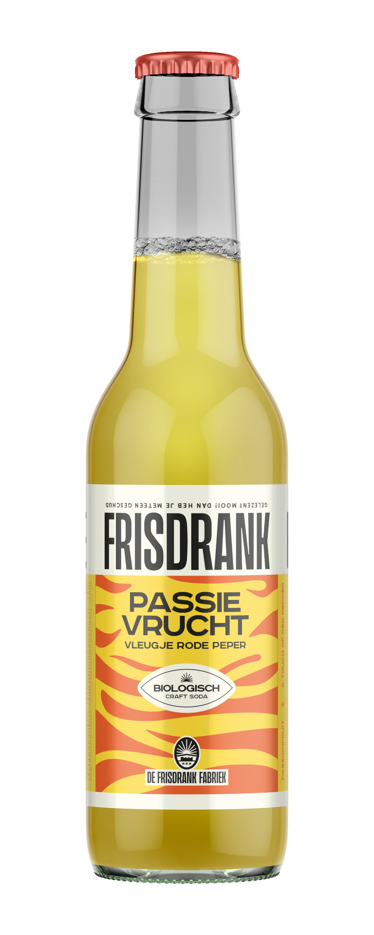 De Frisdrank Fabriek Koolzuurhoudende frisdrank passievrucht peper bio 275.00 Milliliter