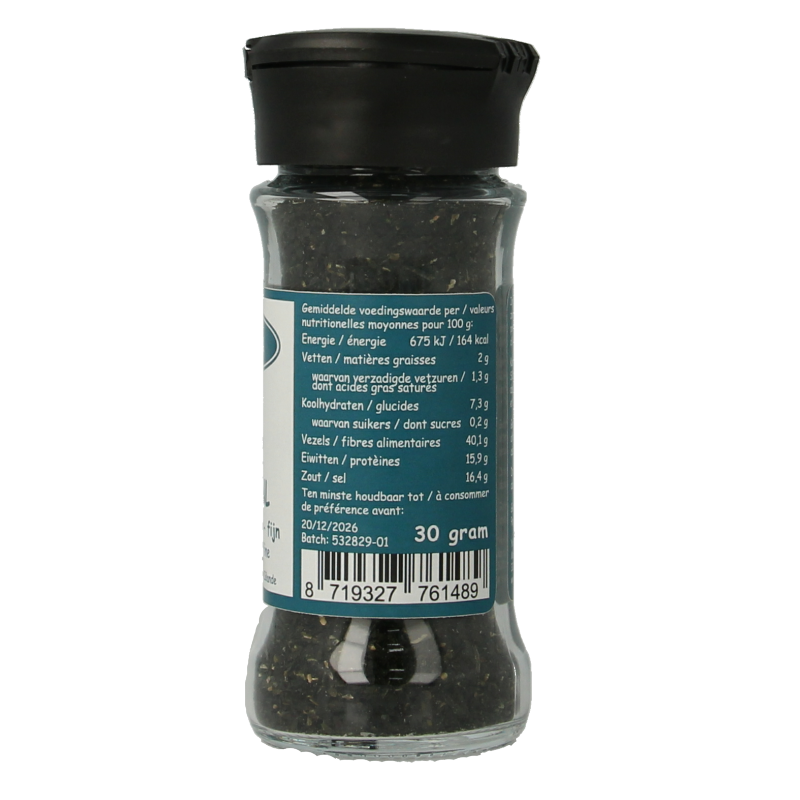 Salterra Wakame zeewier fijn bio 30 Gram