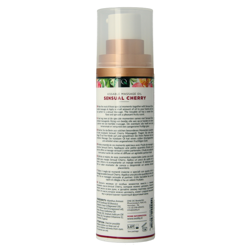 Exotiq Massageolie sensual cherry 100 Milliliter