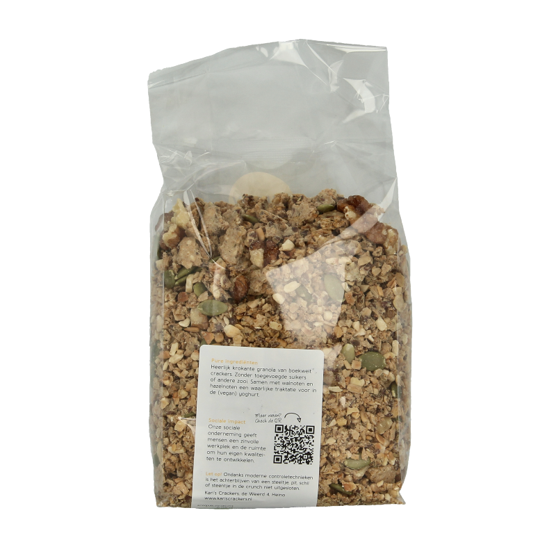Kari's Crunch Granola boekweit noot zaad bio 330 Gram