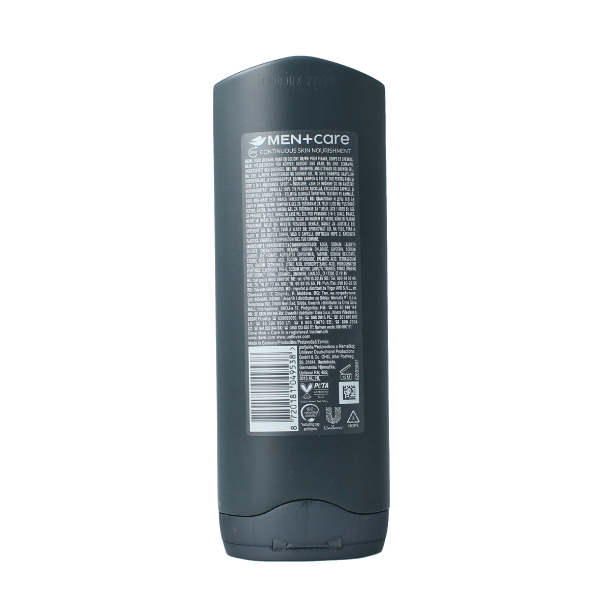 Dove Shower men + care sport endurance 3 in 1 250.00 Milliliter