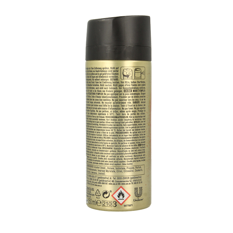 AXE Deodorant bodyspray magnum gold caramel 150 Milliliter