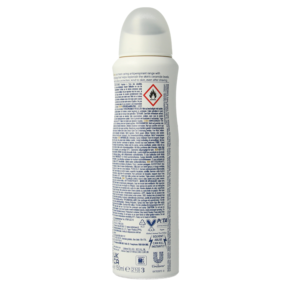 Dove Deodorant spray advanced acai & waterlily 150.00 Milliliter