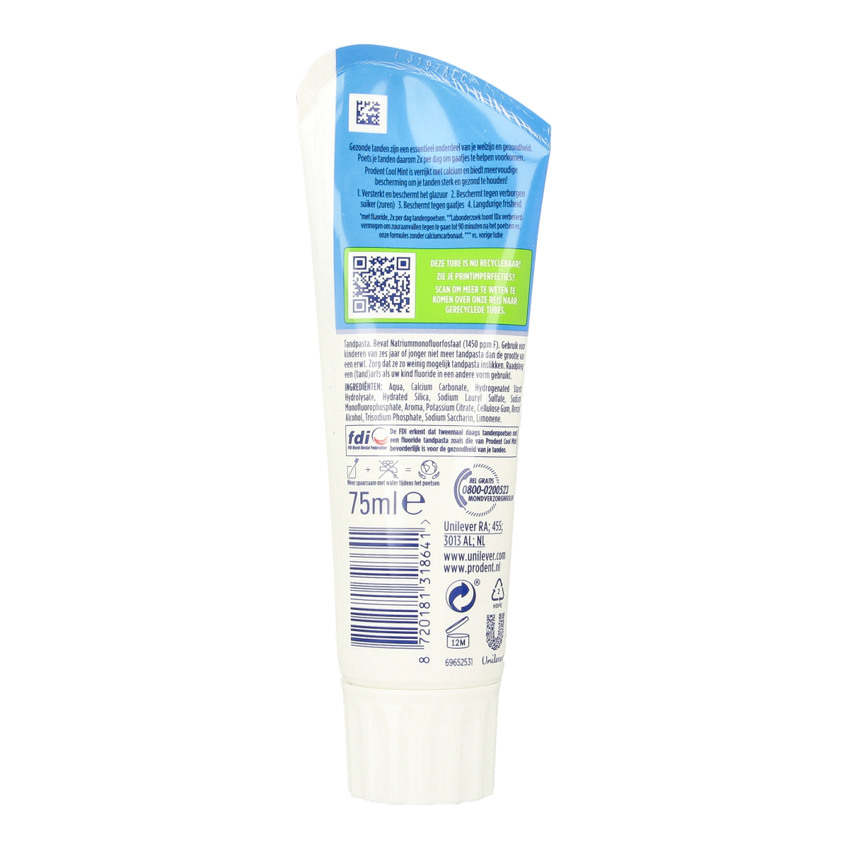 Prodent Tandpasta coolmint 75.00 Milliliter