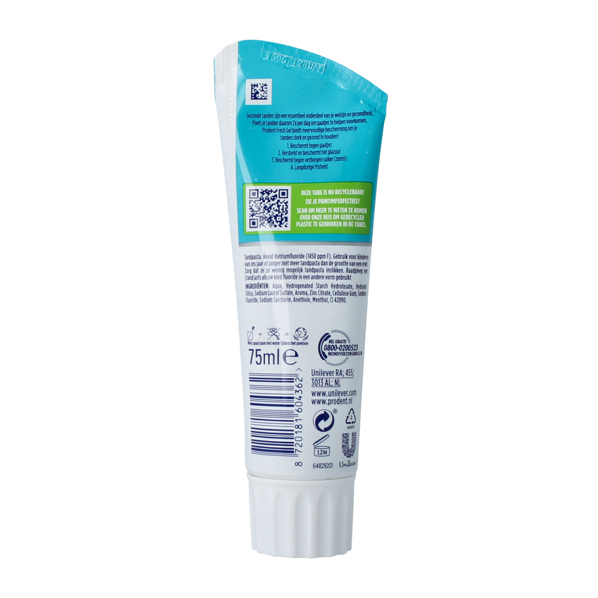 Prodent Tandpasta freshgel 75.00 Milliliter