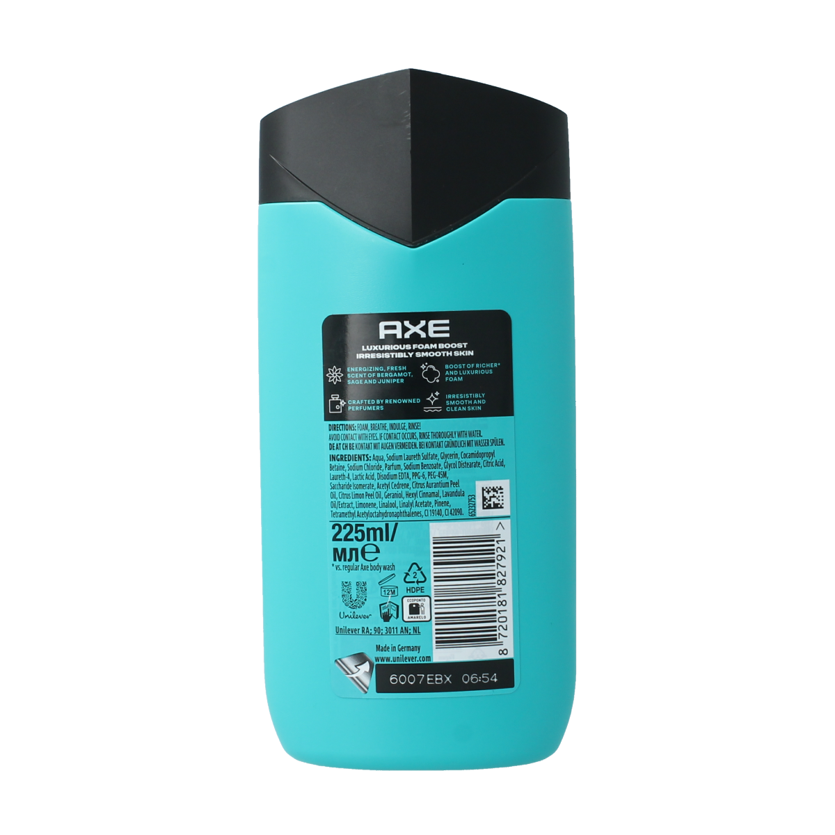 AXE Axe Fine Fragrance Aqua Bergamot Douchegel 225.00 Milliliter