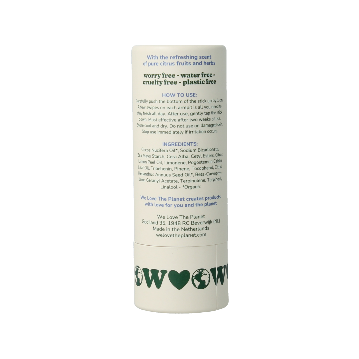 We Love Deodorant stick fresh citrus 40.00 Gram