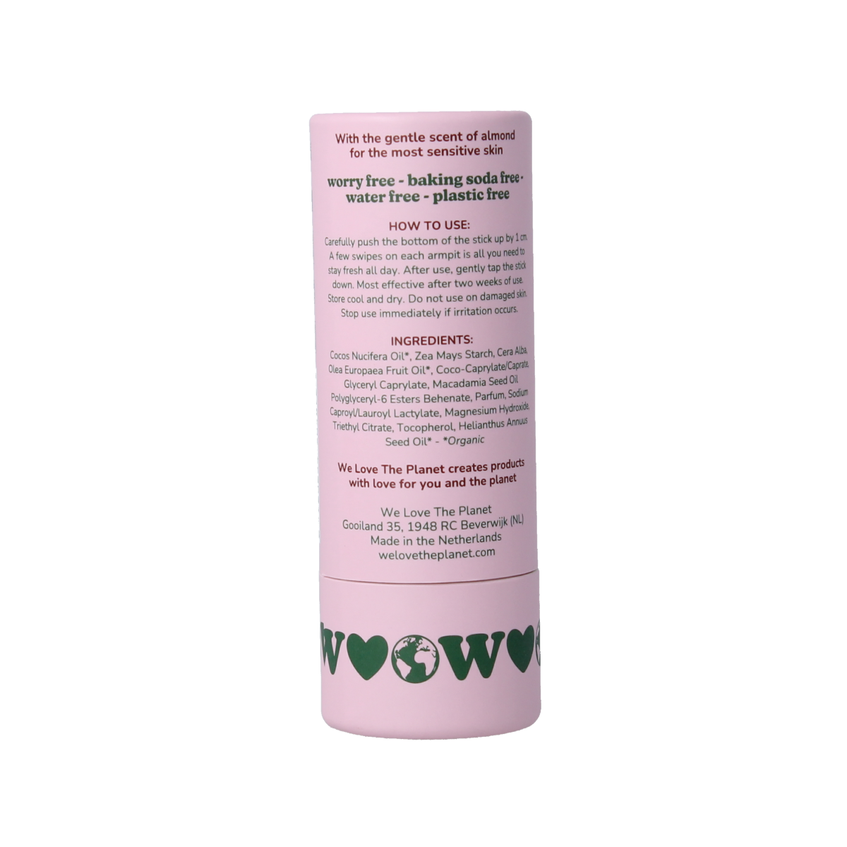We Love Deodorant stick soft almond vegan 40.00 Gram