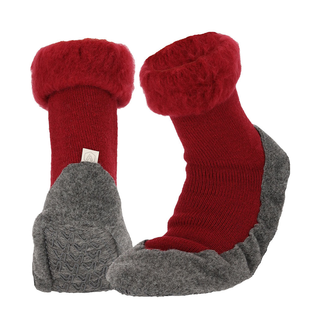 Apollo Huisslof wol anti-slip rood 41/42 1.00 Paar