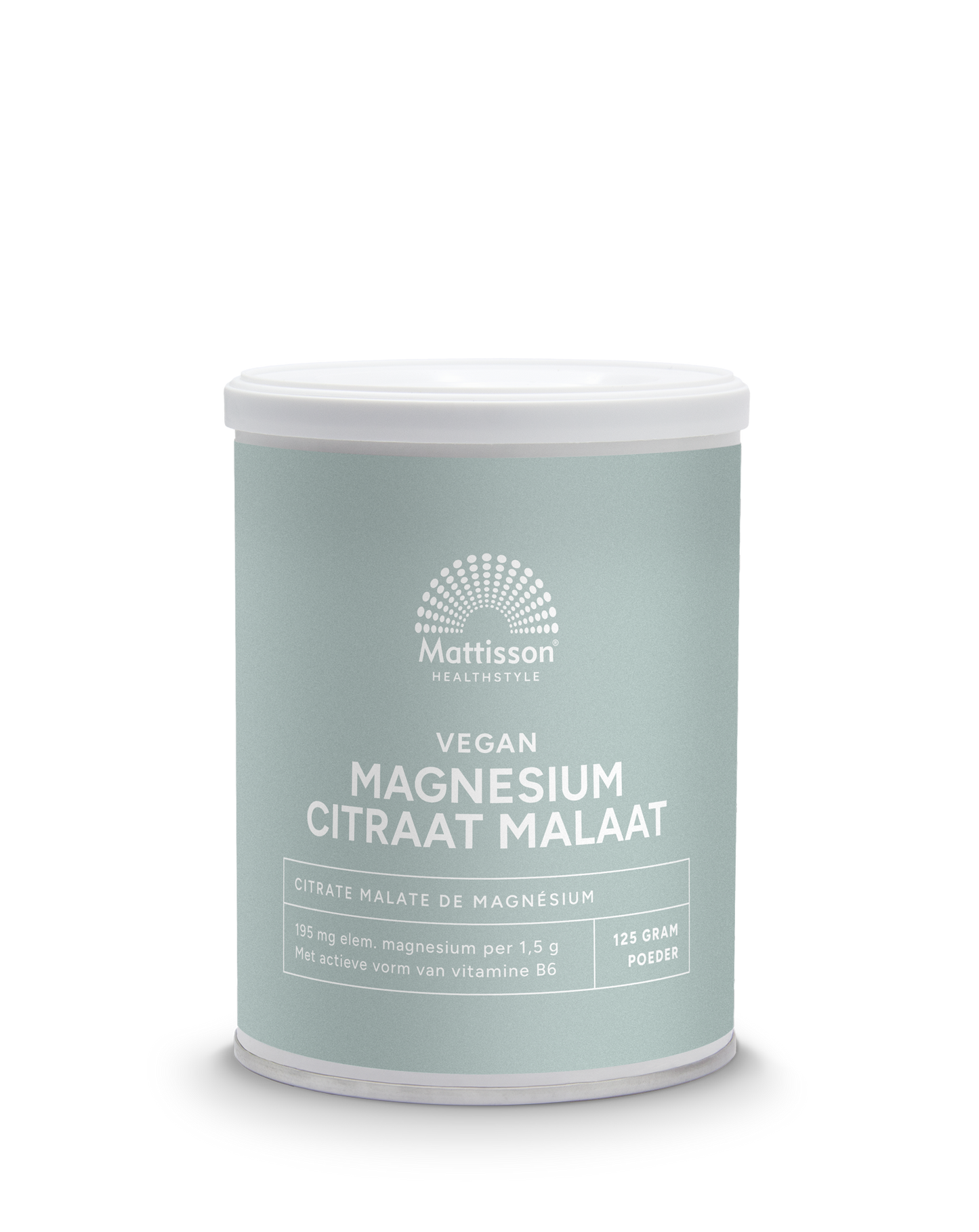 Mattisson Magnesium citraat malaat met actieve vorm vit. b6 125 Gram