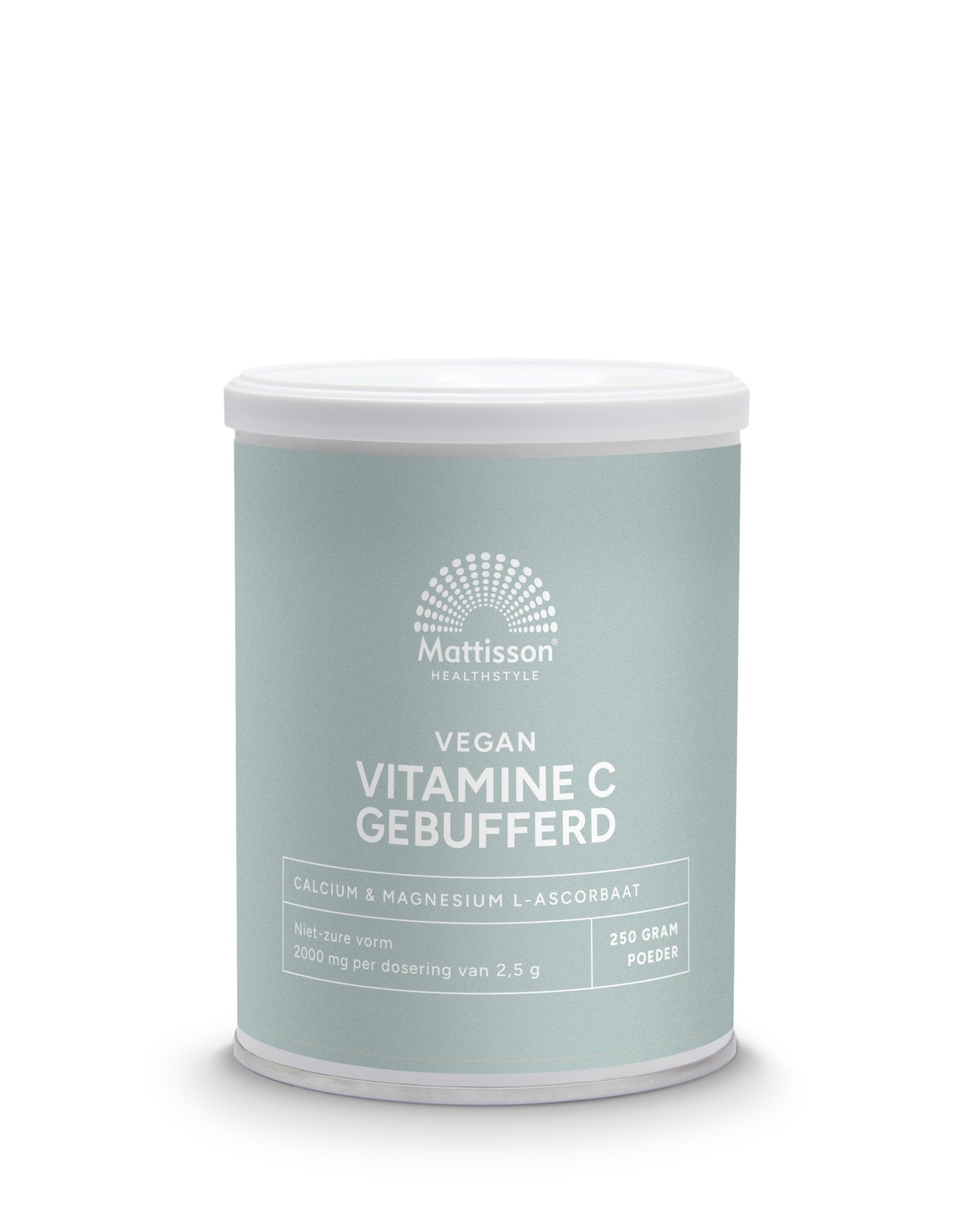 Mattisson Vitamine C gebufferd calcium & magnesium ascorbaat 250 Gram