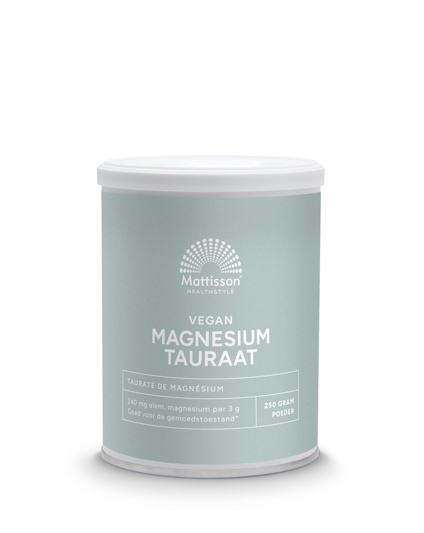 Mattisson Magnesium tauraat poeder vegan 250.00 Gram