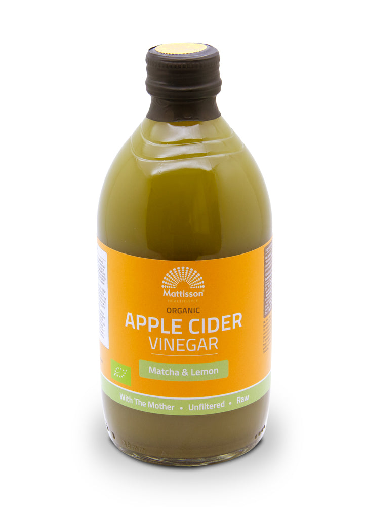 Mattisson Organic apple cider vinegar matcha lemon bio 500 Milliliter