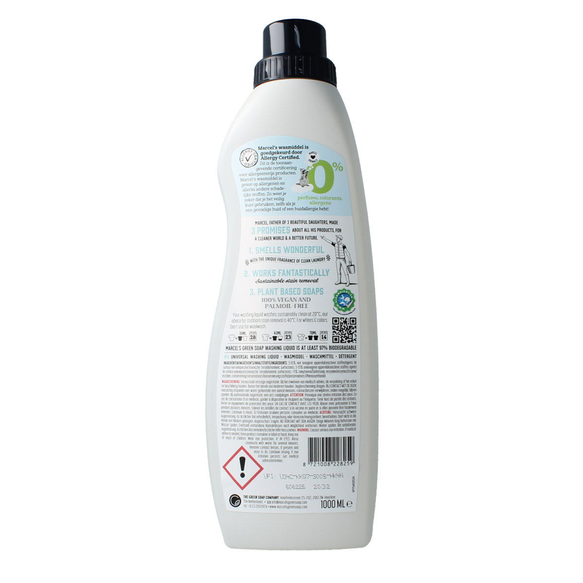 Marcel's Green Soap Wasmiddel universeel 0% 1.00 Liter
