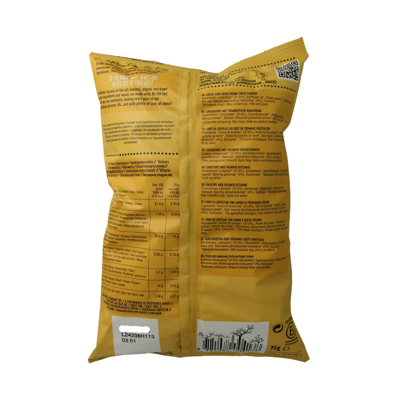 John Altman Linzen chips vegan cheese bio 75 Gram