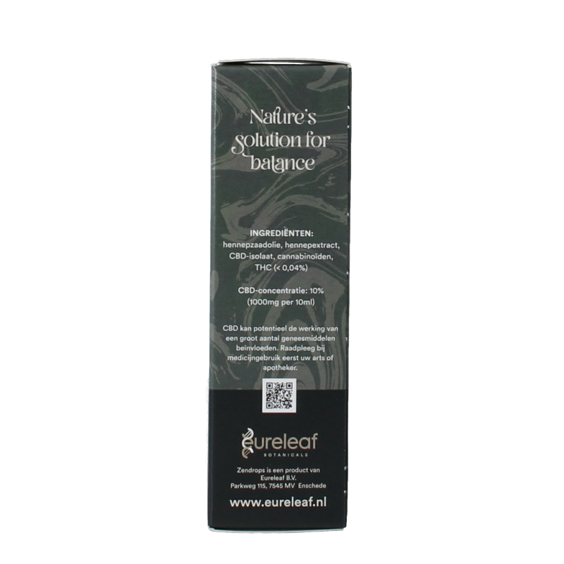 Zendrops CBD olie paarden 10% hennepzaadolie 10.00 Milliliter