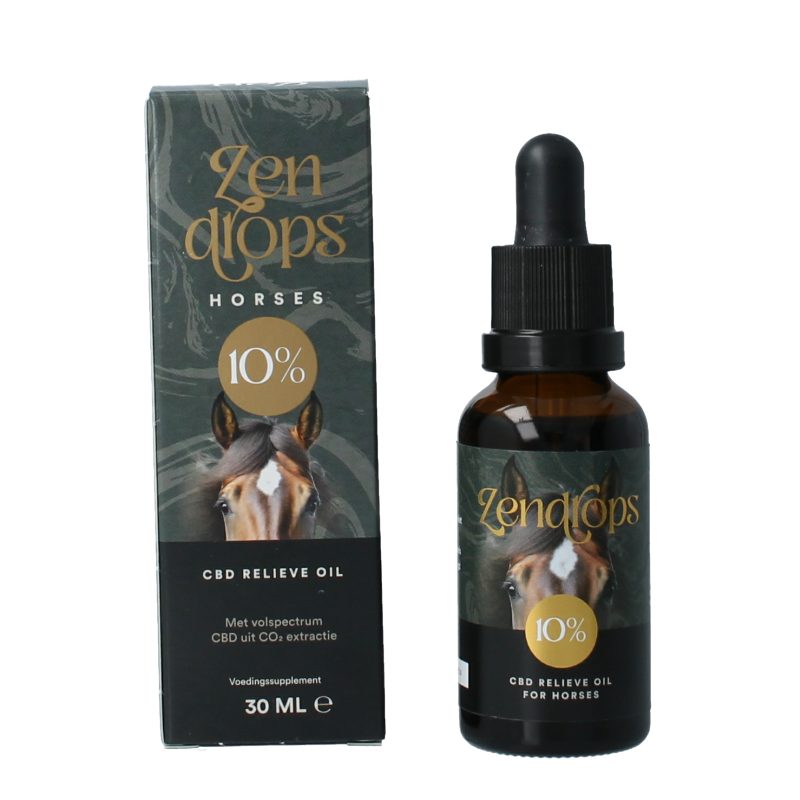 Zendrops CBD relieve oil horses 10% 30 Milliliter