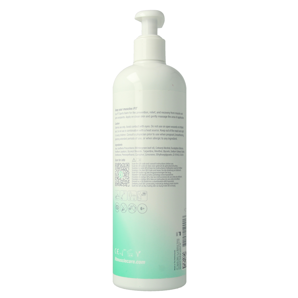 F.I.T Muscle care Sportsbalm flacon + pomp 500.00 Milliliter