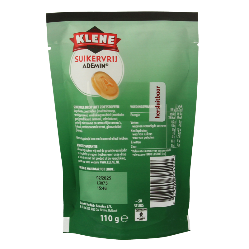 Klene Ademin suikervrij 110 Gram