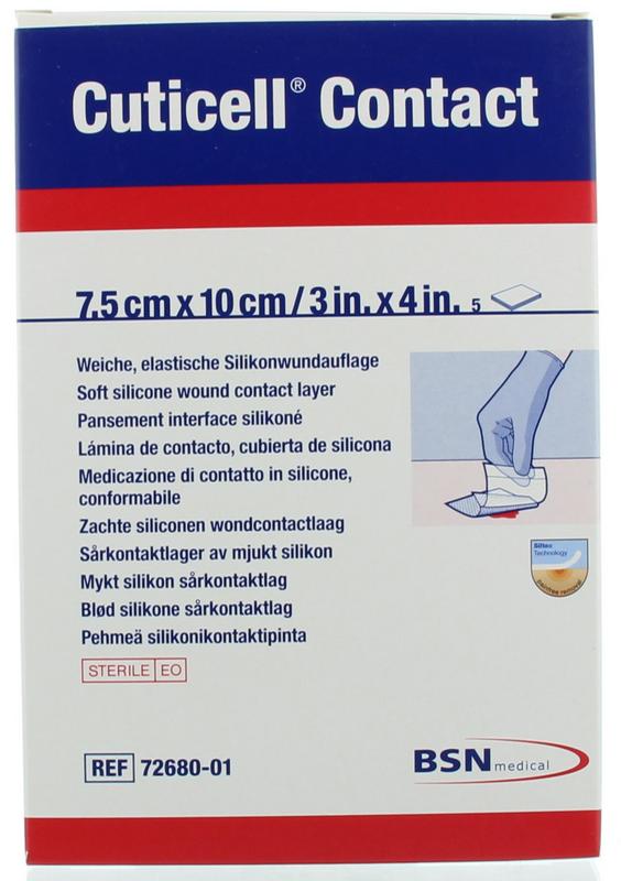 Cuticell Contact 7.5cm x 10cm 5 Stuks