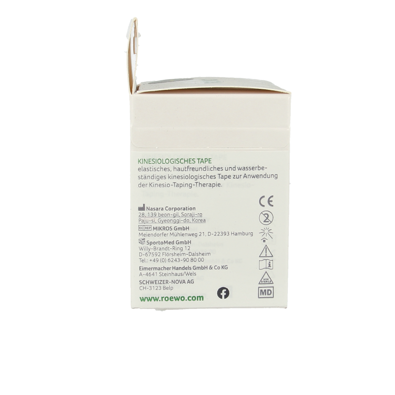 Rowo Kinesiotape zwart 5cmx5m 1 Stuks