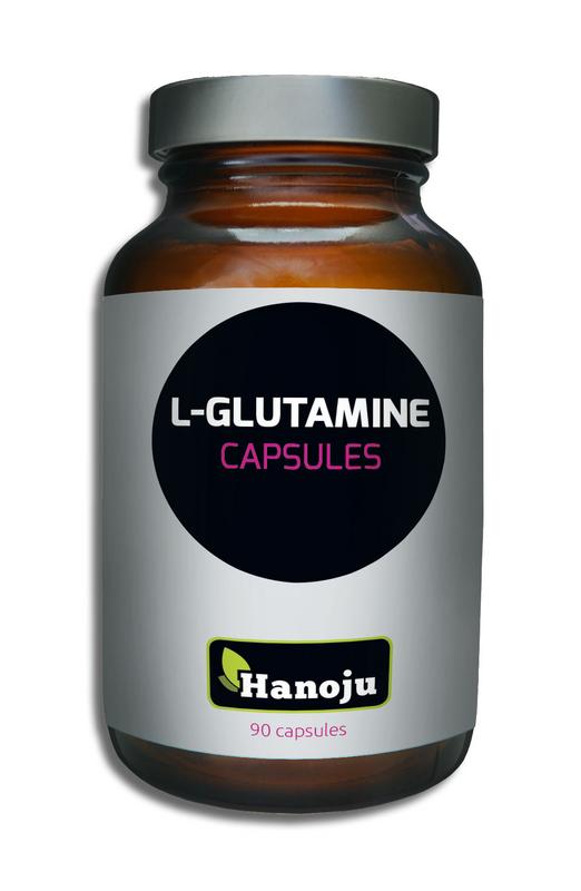 Hanoju L-Glutamine 90.00 Vegetarische capsules
