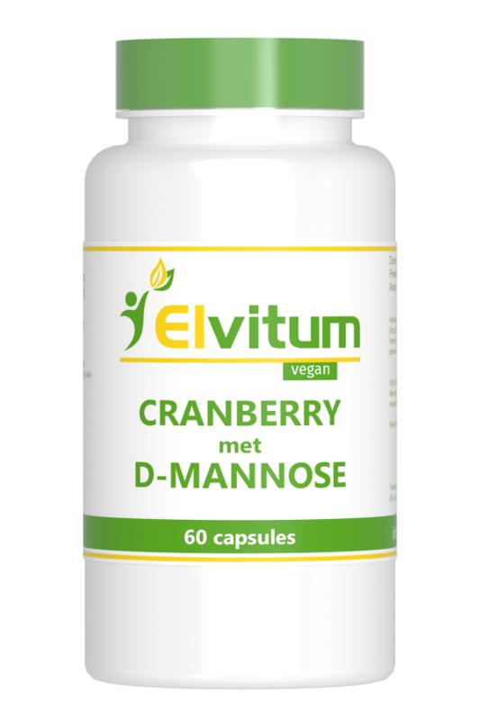 Elvitum Cranberry & D-Mannose 60 Vegetarische capsules