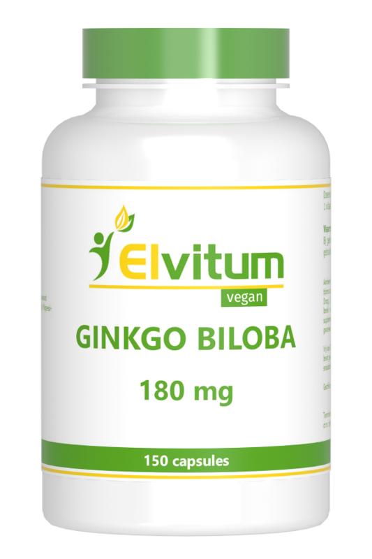 Elvitum Ginkgo biloba 150 Vegetarische capsules