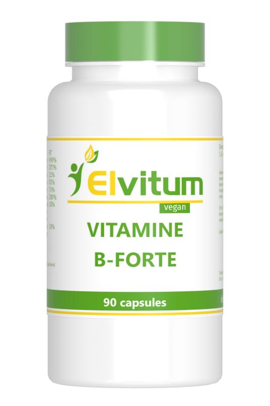Elvitum Vitamine B-forte gistvrij 90 Vegetarische capsules