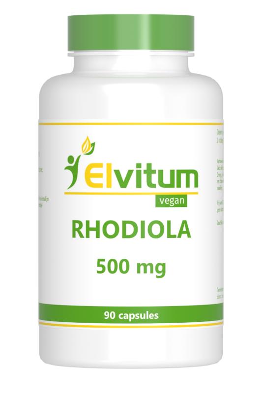 Elvitum Rhodiola 500mg 90.00 Vegetarische capsules