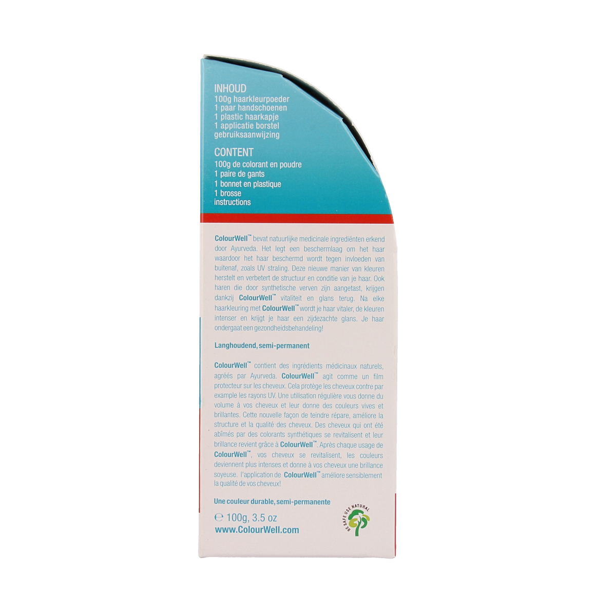 Colourwell 100% Natuurlijke haarkleur mahonie 100.00 Gram
