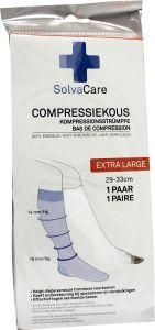 Solvacare Compressiekous wit XL 29 - 33 cm 1.00 Paar
