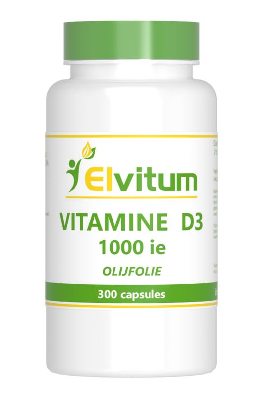 Elvitum Vitamine D3 1000IE/25mcg 300.00 Capsules