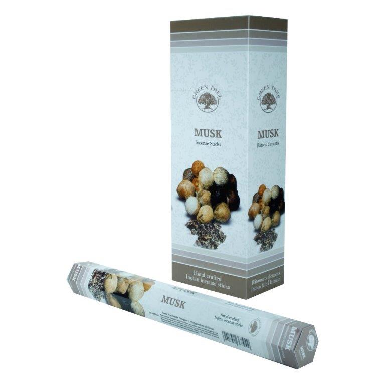 Green Tree Wierook musk 20 Stuks
