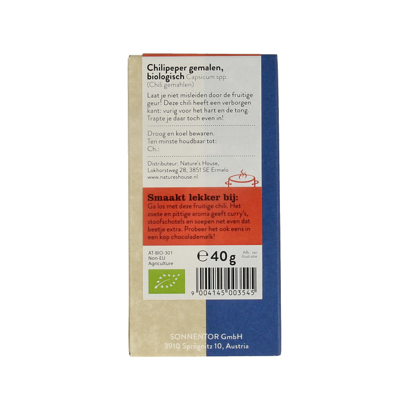 Sonnentor Chili bio 40 Gram