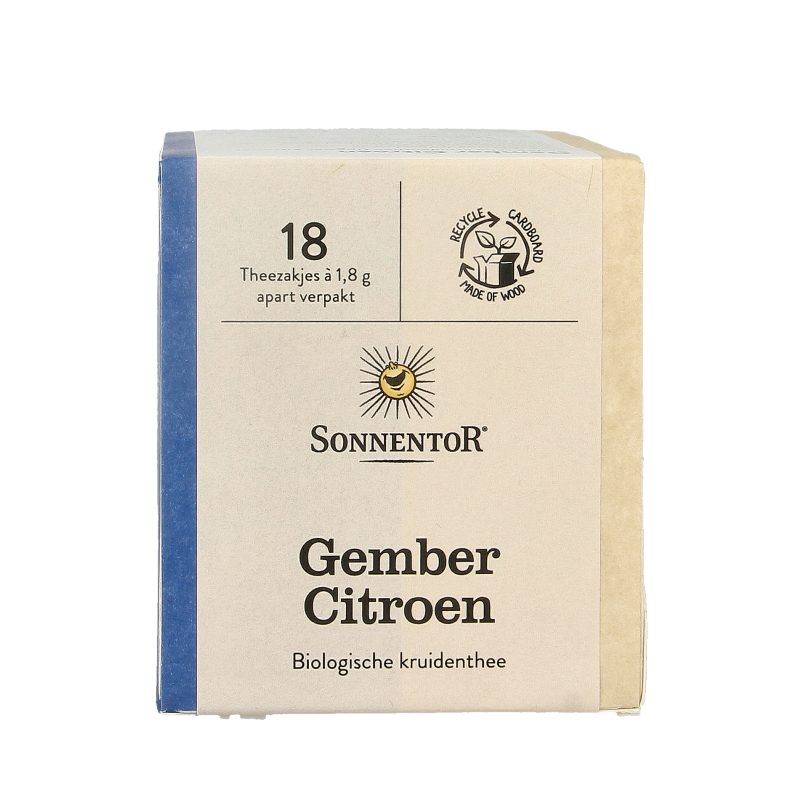 Sonnentor Gember citroen thee bio 18 Zakjes