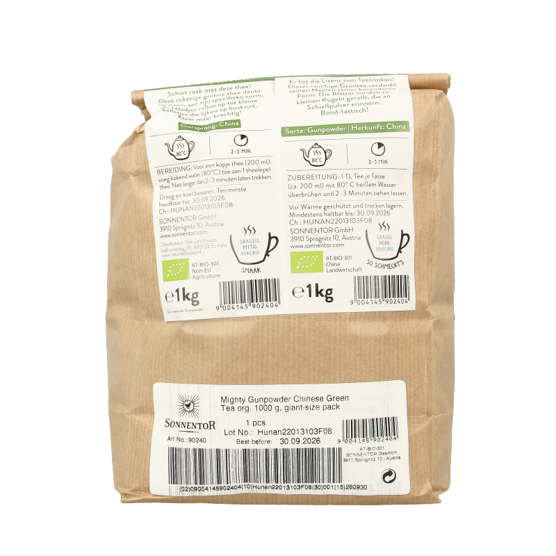 Sonnentor Gunpowder groene thee los bio 1 Kilogram