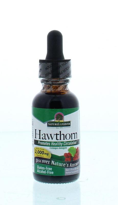 Natures Answer Meidoorn extract alcoholvrij 30.00 Milliliter