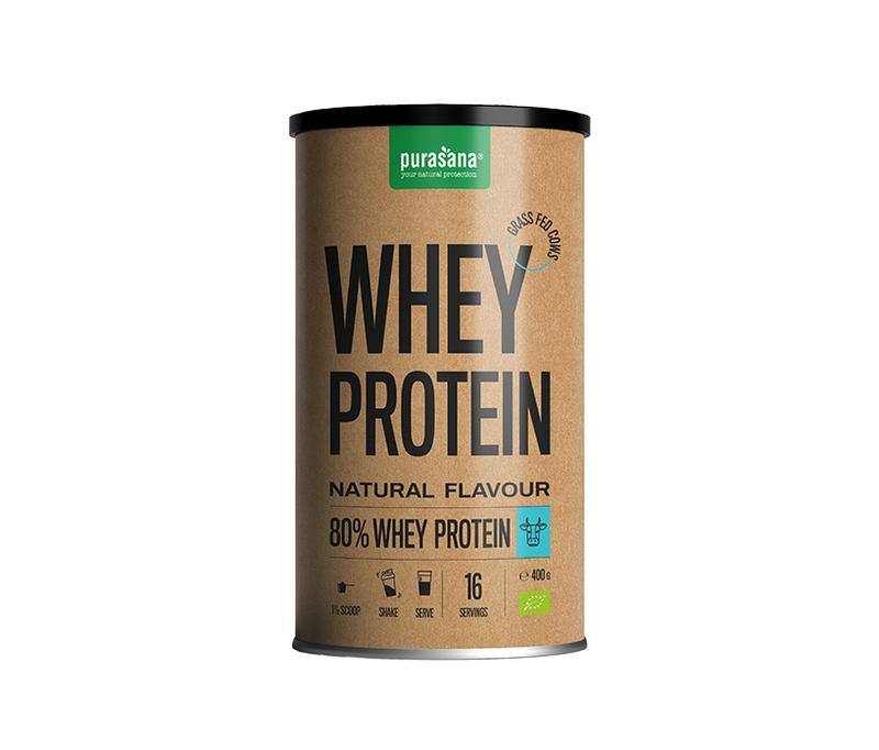 Purasana Whey proteine naturel bio 400 Gram