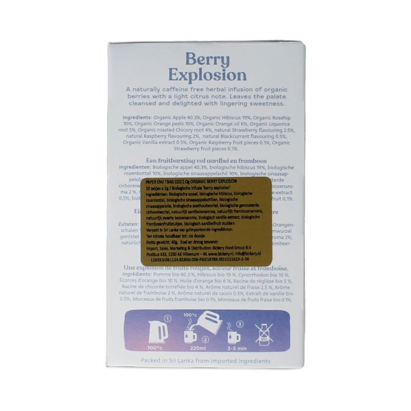 Dilmah Berry explosion tea bio 20 Zakjes