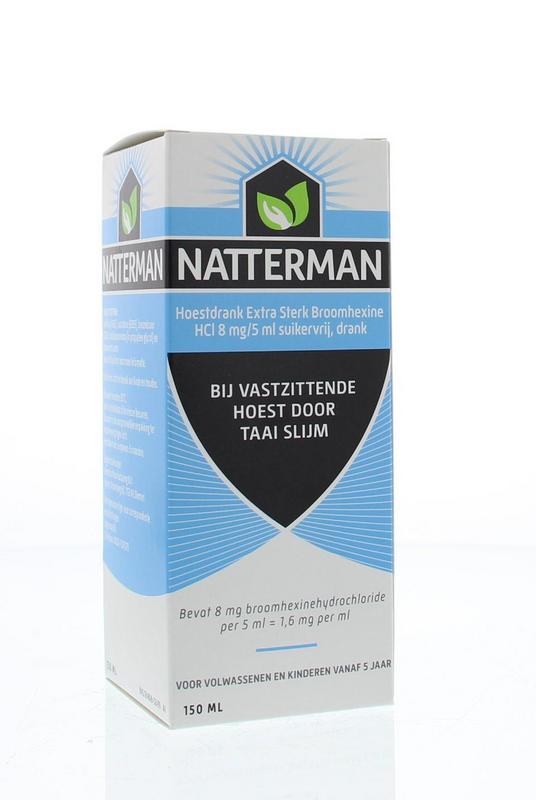 Natterman Hoestdrank extra sterk broomhexine HCl 8mg/5ml 150.00 Milliliter