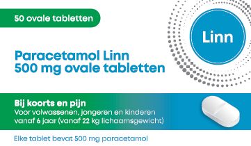 Linn Paracetamol ovaal 500mg 50.00 Stuks